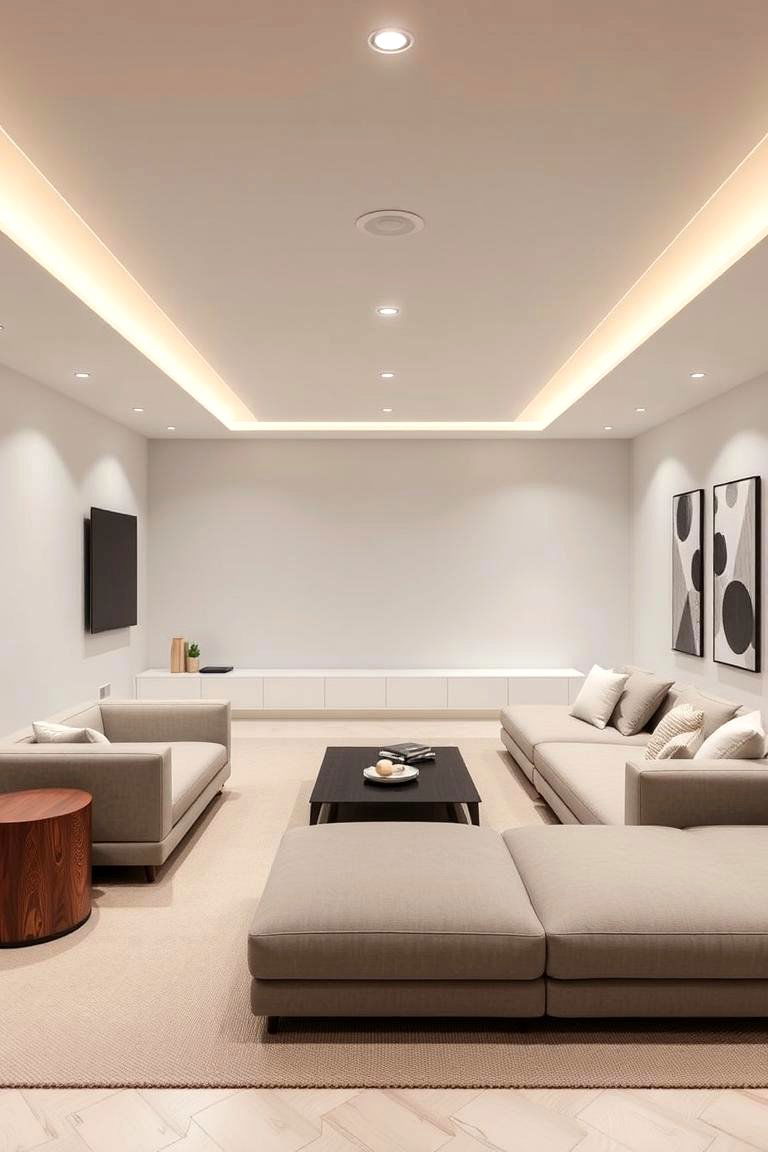 Modern Minimalist Man Cave - 24 Man Cave Design Ideas