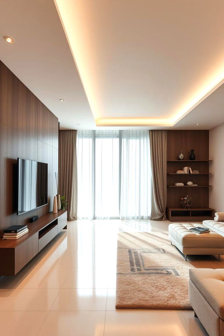 Modern Minimalist Media Space - 24 Tv Room Ideas