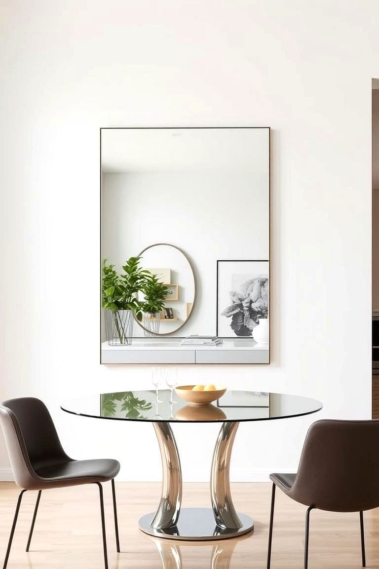 Modern Minimalist Mirror - 24 Dining Room Mirror Ideas