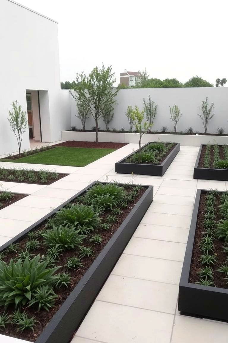 Modern Minimalist Oasis - 24 Garden Layout Ideas