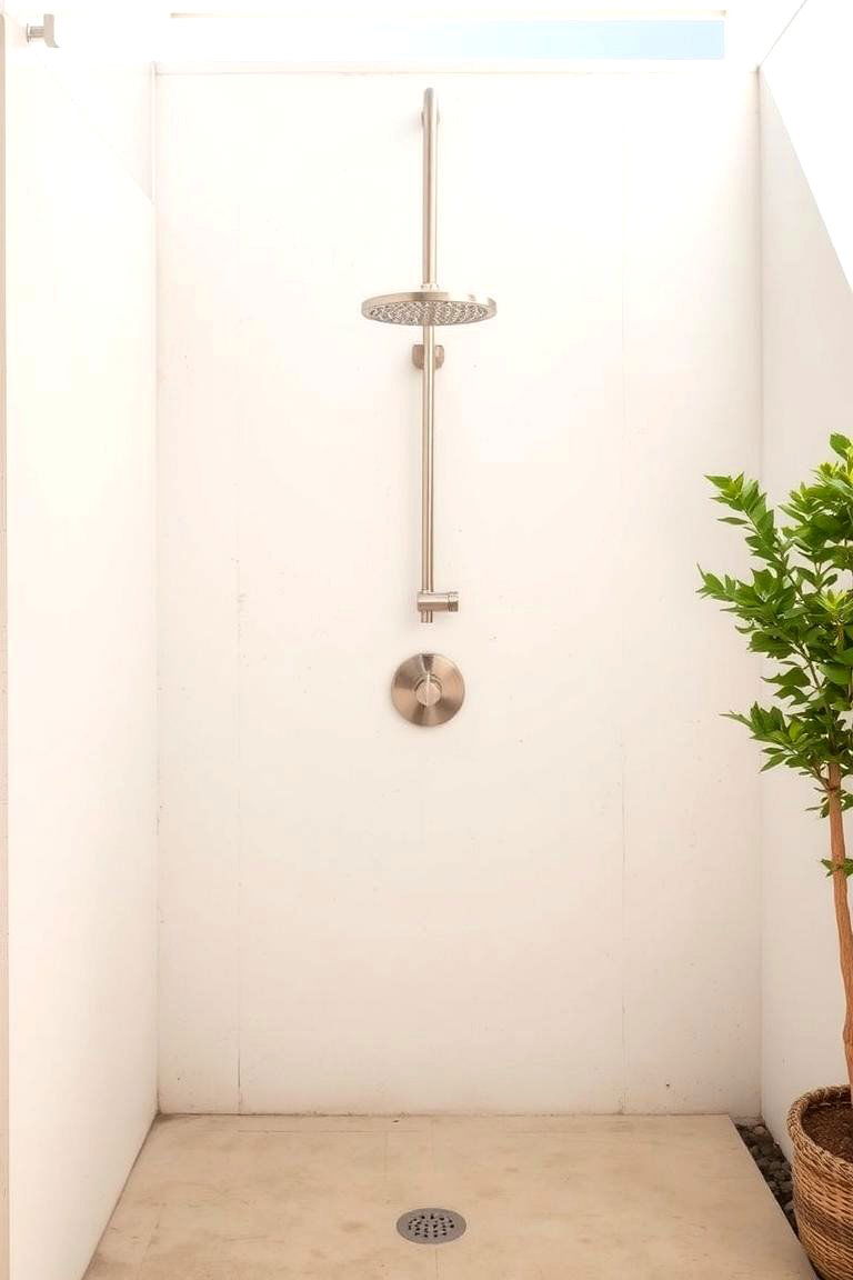 Modern Minimalist Outdoor Shower - 24 Outdoor Shower Ideas