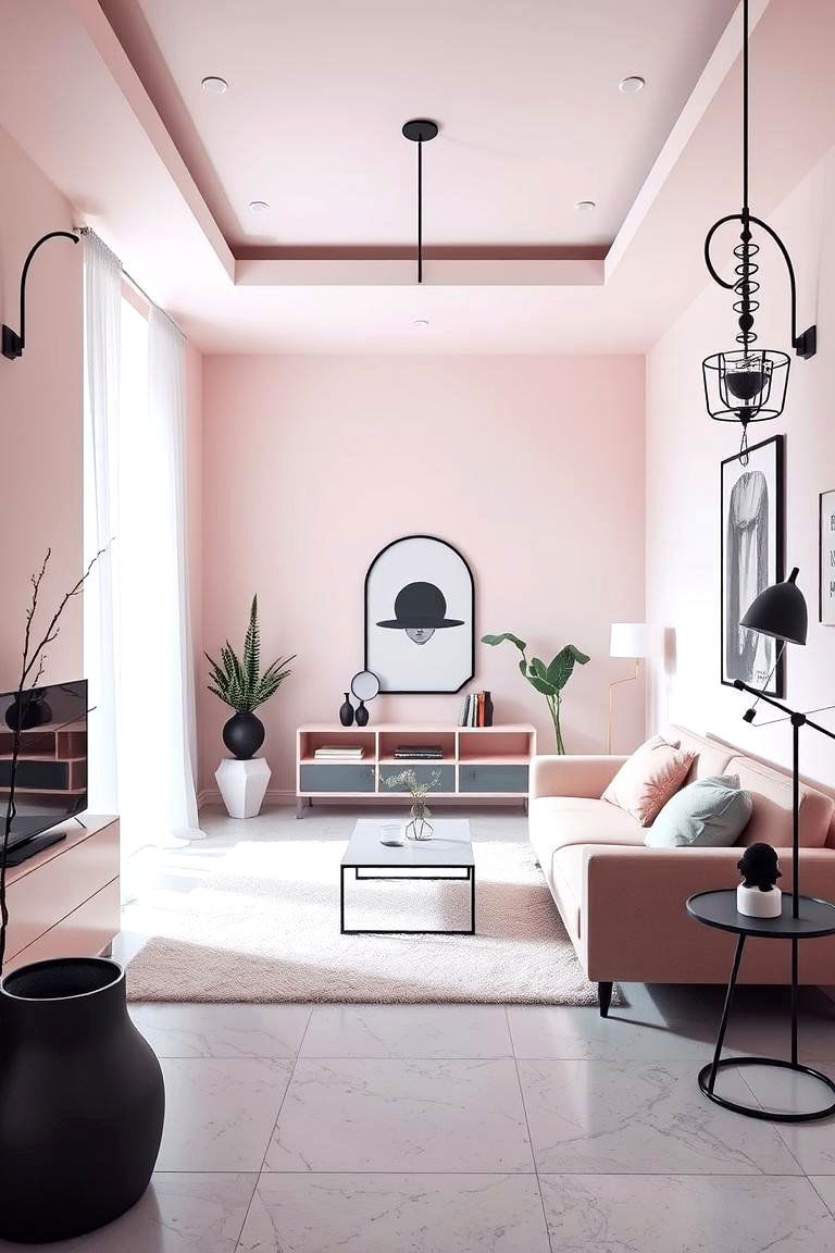 Modern Minimalist Pastel Goth - 24 pastel goth bedroom ideas
