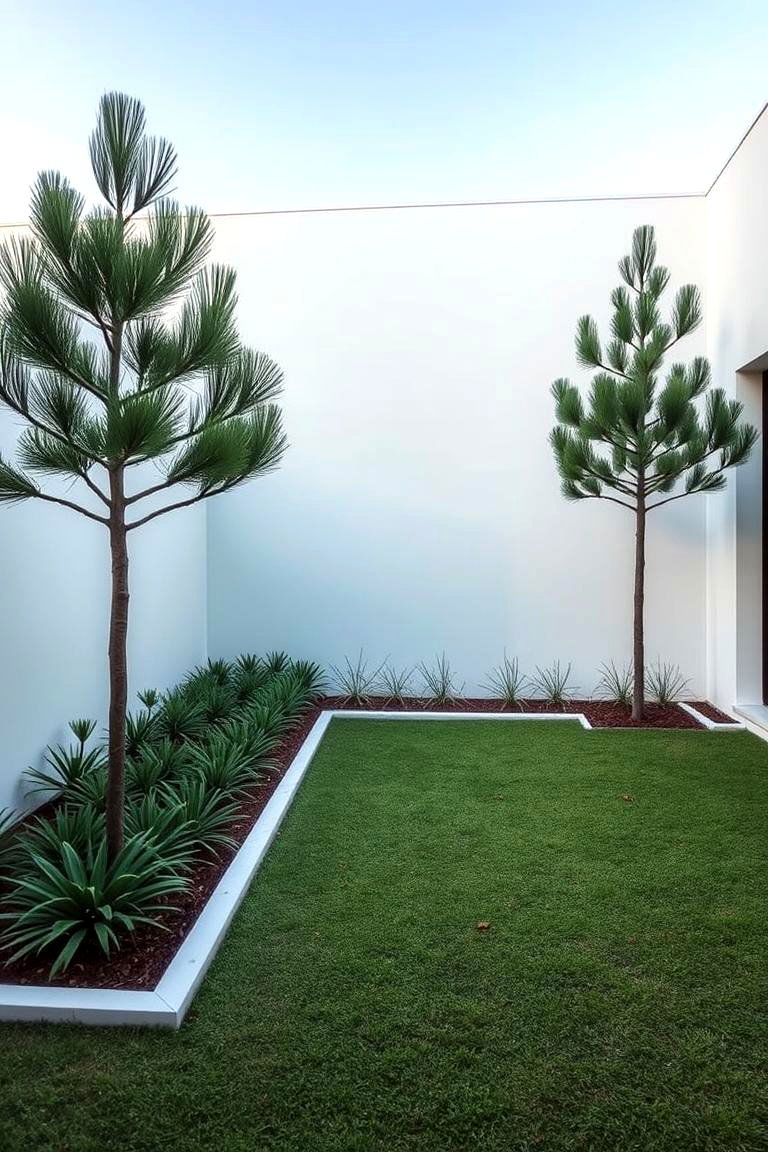 Modern Minimalist Pine Landscape - 24 Pine Tree Landscape Ideas