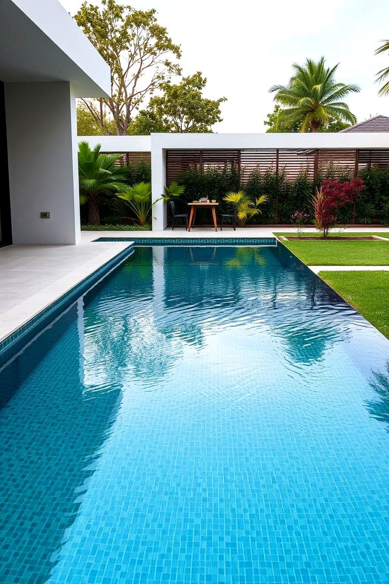 Modern Minimalist Reflecting Pool - 24 Small Garden Reflecting Pool Ideas