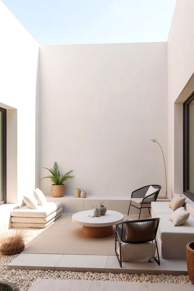 Modern Minimalist Retreat - 24 Sunken Patio Ideas