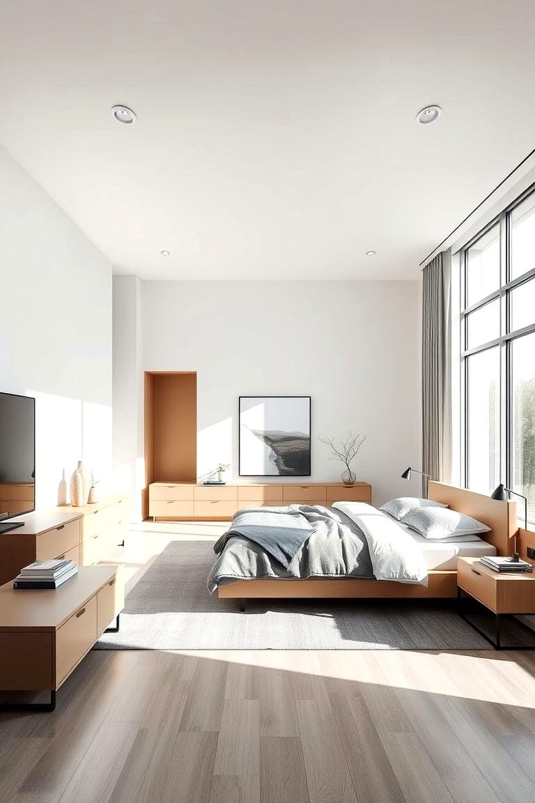 Modern Minimalist Retreat - 24 Bedroom Decor Ideas