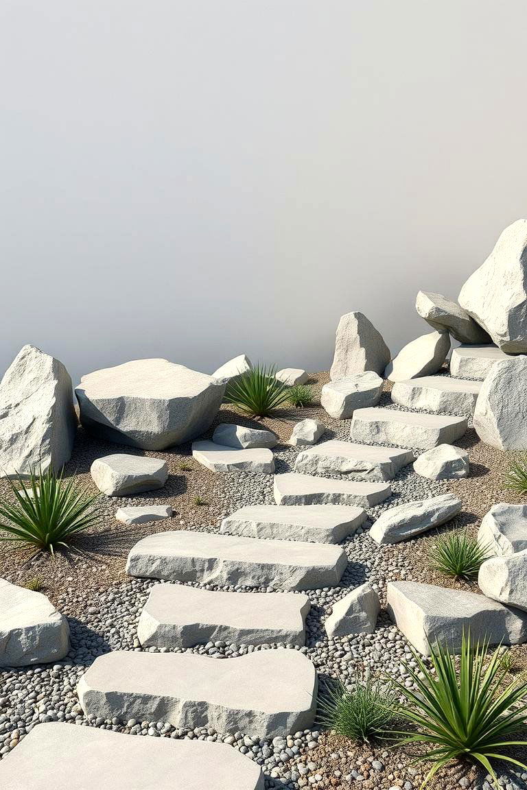 Modern Minimalist Rock Garden - 24 Rock Garden Ideas