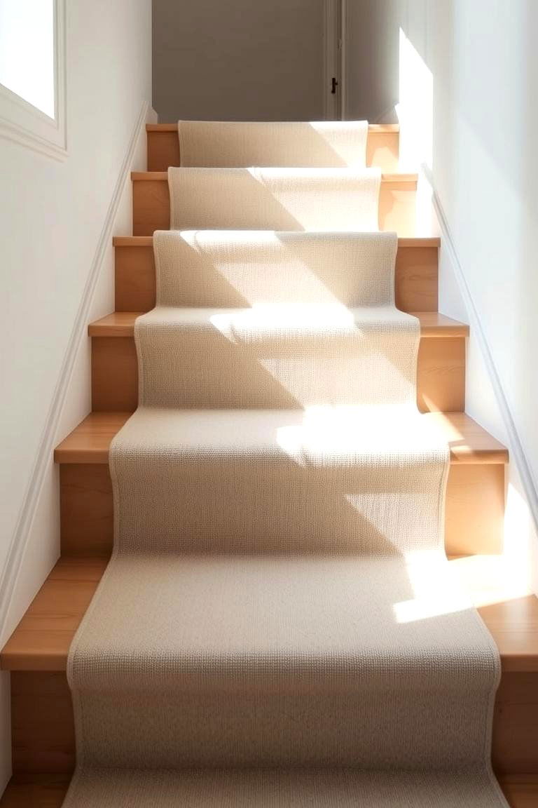 Modern Minimalist Runner - 24 Stair Runner Ideas