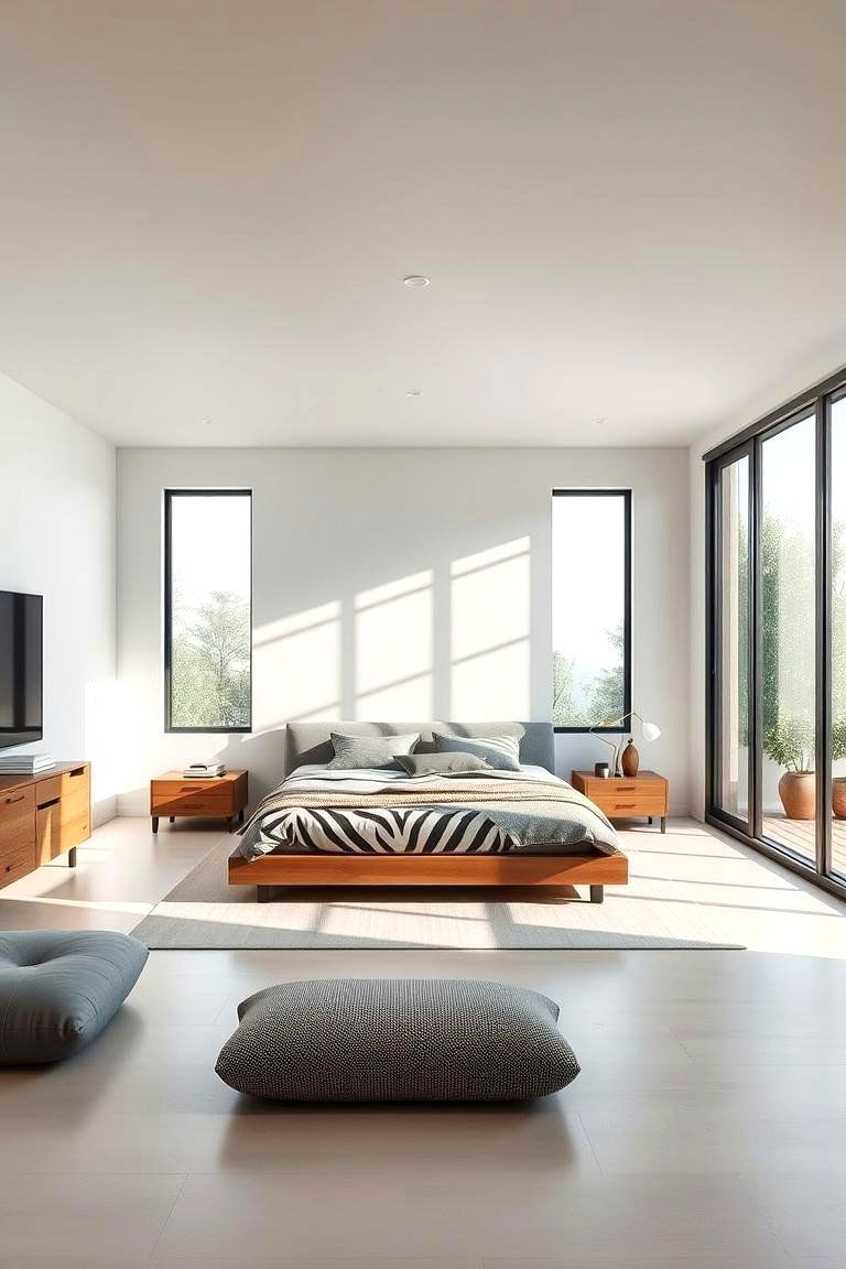 Modern Minimalist Sanctuary - 24 Man Cave Bedroom Ideas