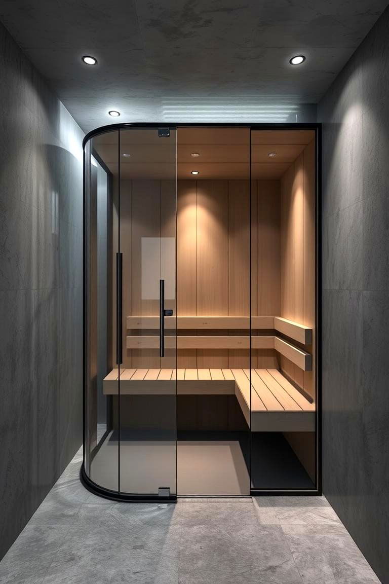 Modern Minimalist Sauna - 24 Sauna Room Design Ideas
