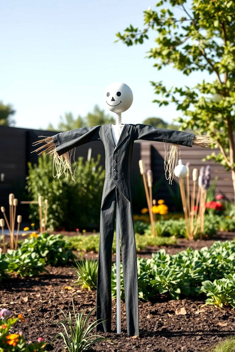 Modern Minimalist Scarecrow - 24 Garden Scarecrow Ideas