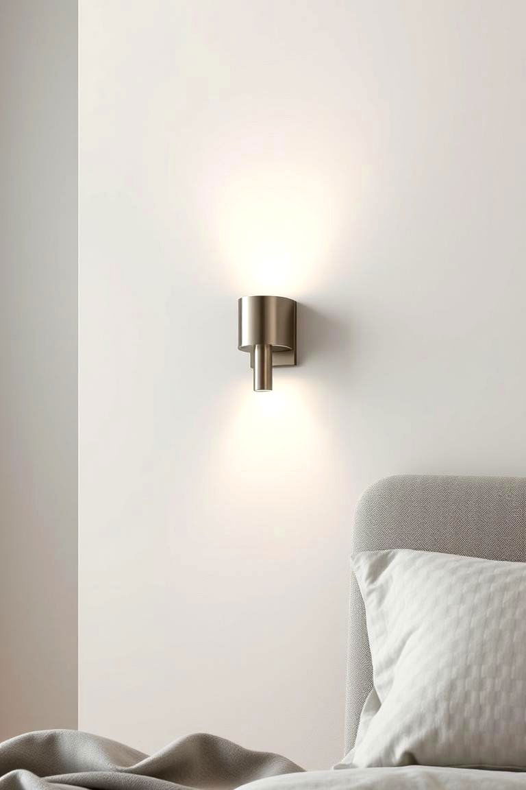 Modern Minimalist Sconce - 24 Bedroom Wall Sconce Ideas