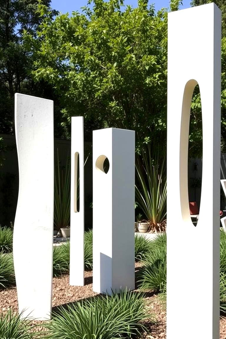 Modern Minimalist Sculptures - 24 Garden Art Ideas