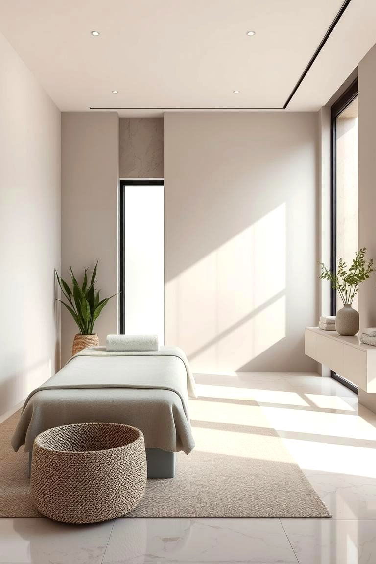 Modern Minimalist Spa Sanctuary - 24 Spa Room Ideas