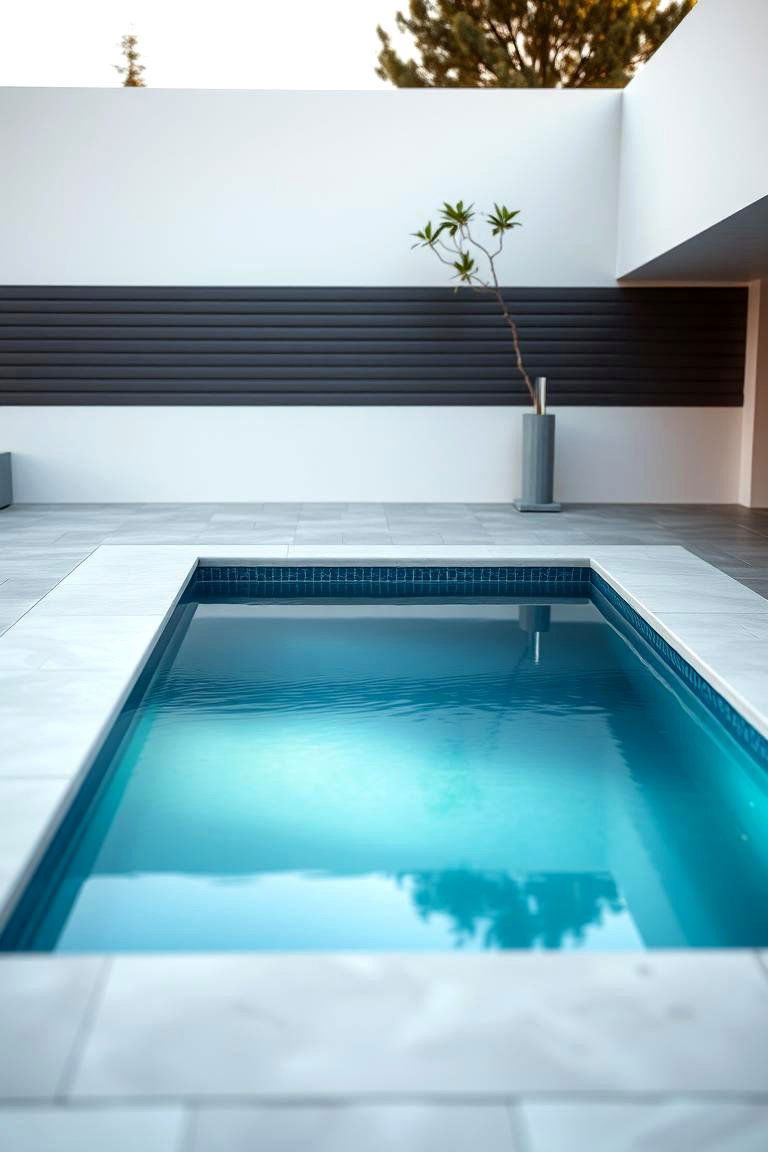 Modern Minimalist Spool Pool Design - 24 Spool Pool Ideas