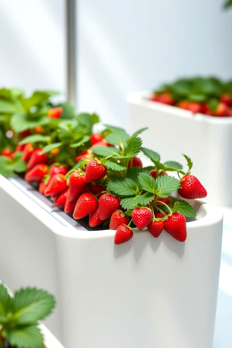 Modern Minimalist Strawberry Planter - 24 Strawberry Planter Ideas