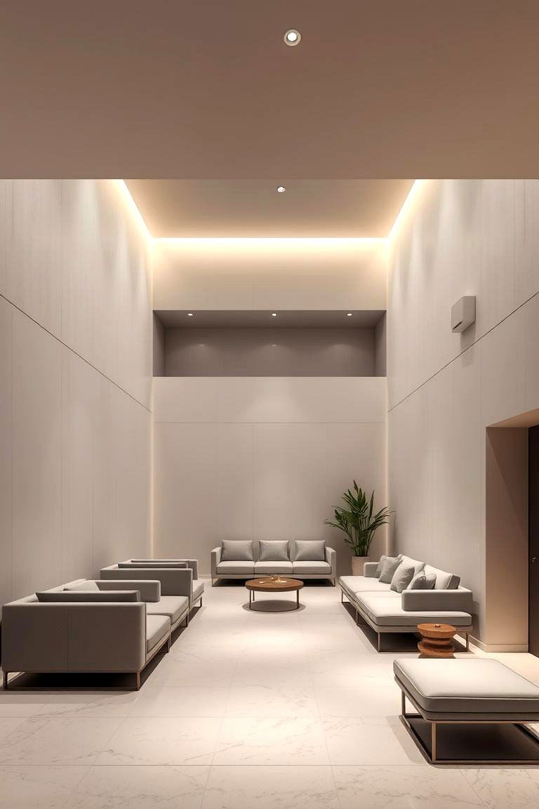 Modern Minimalist Sunken Lounge - 24 Sunken Living Room Ideas