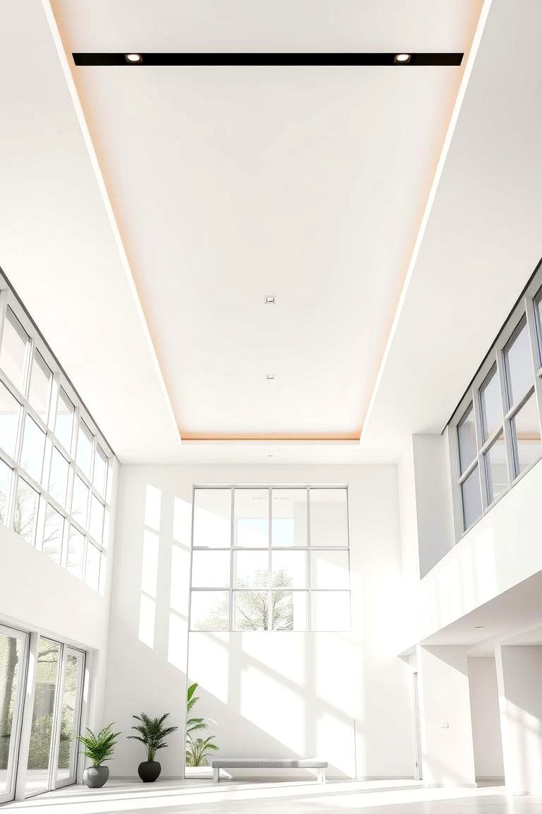 Modern Minimalist Trim - 24 Ceiling Trim Ideas