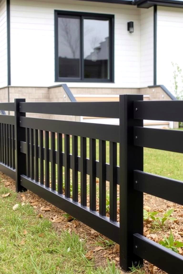 Modern Minimalist Twist - 24 Split Rail Fence Ideas