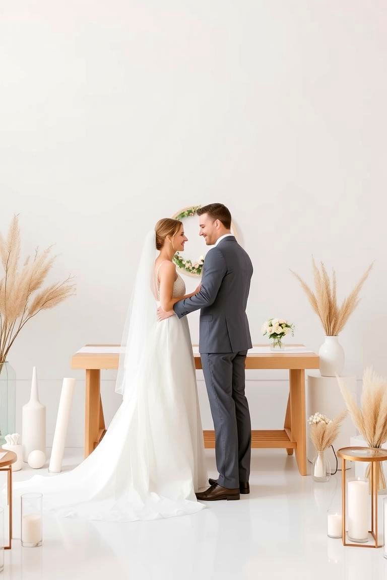 Modern Minimalist Vibe - 24 Spring Wedding Ideas