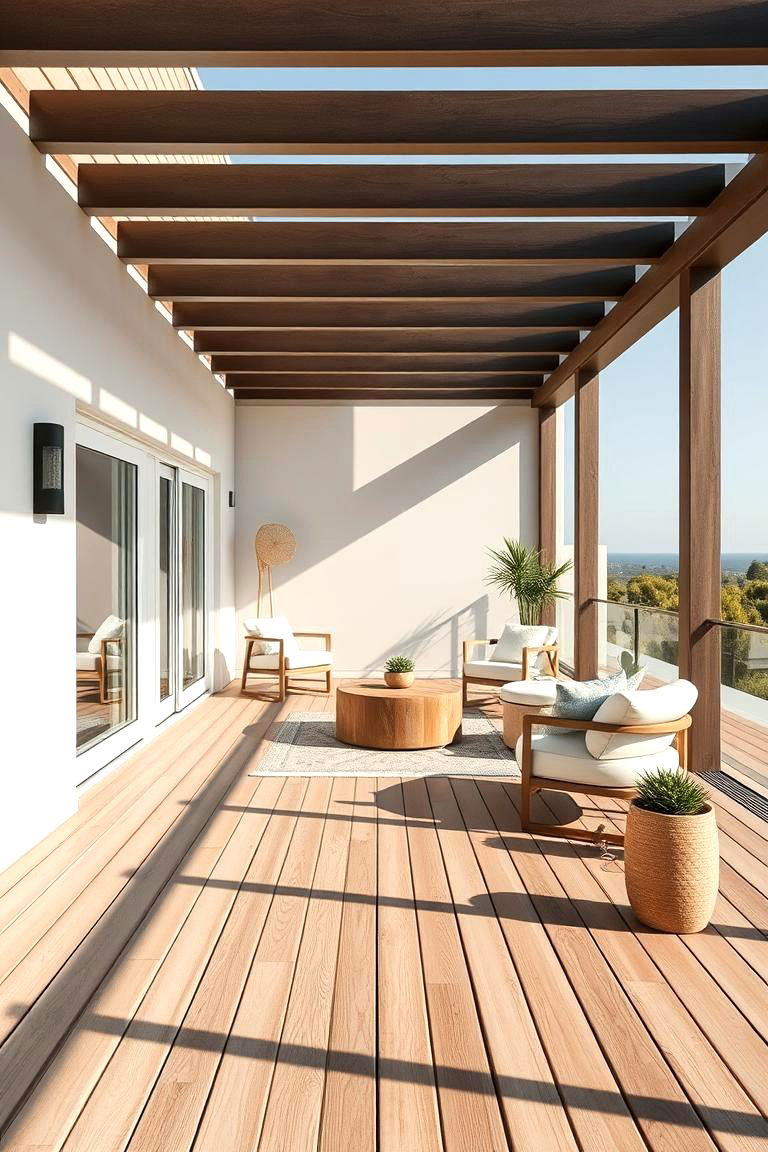 Modern Minimalist Vibes - 24 Deck Decorating Ideas