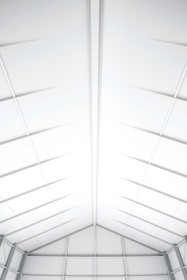 Modern Minimalist White Ceiling - 24 Shed Ceiling Ideas