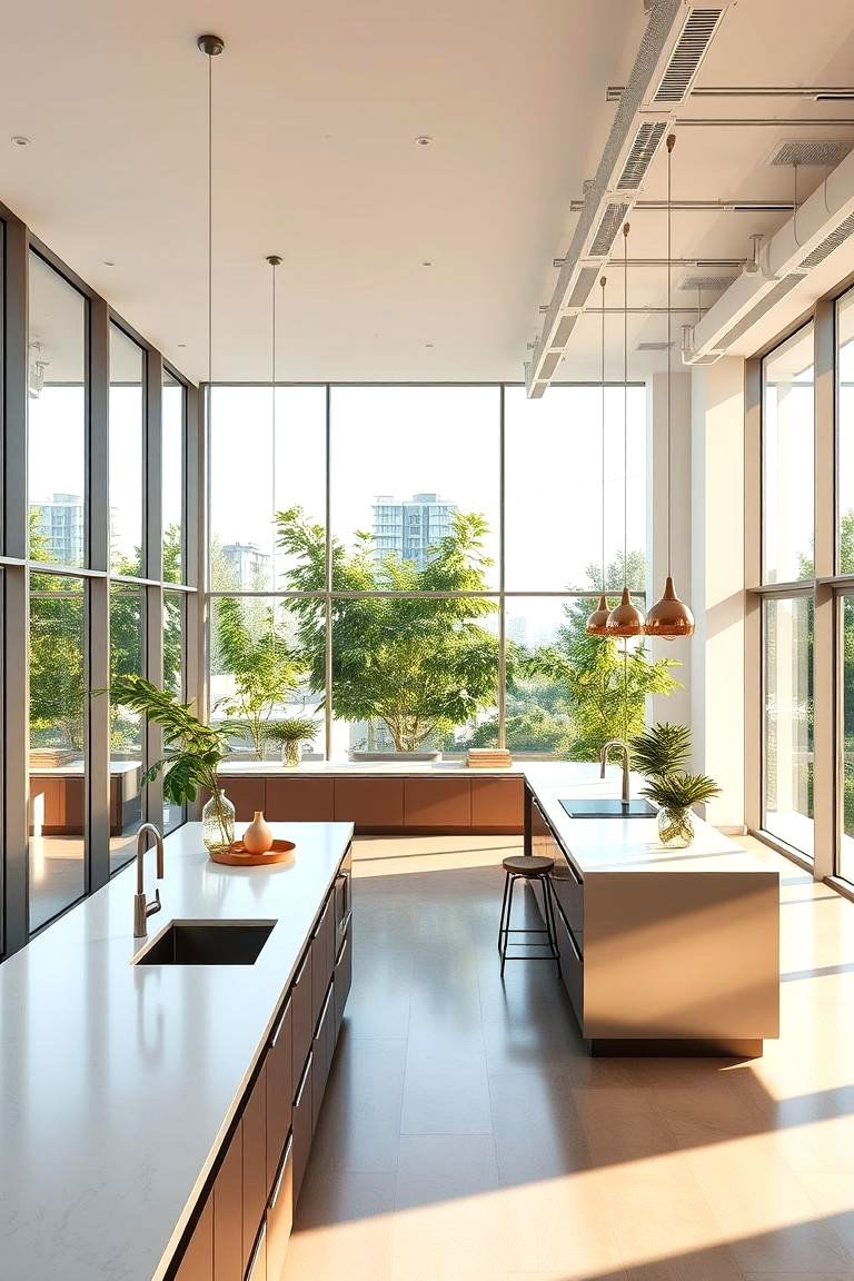 Modern Open Office Kitchen - 24 Office Kitchen Ideas