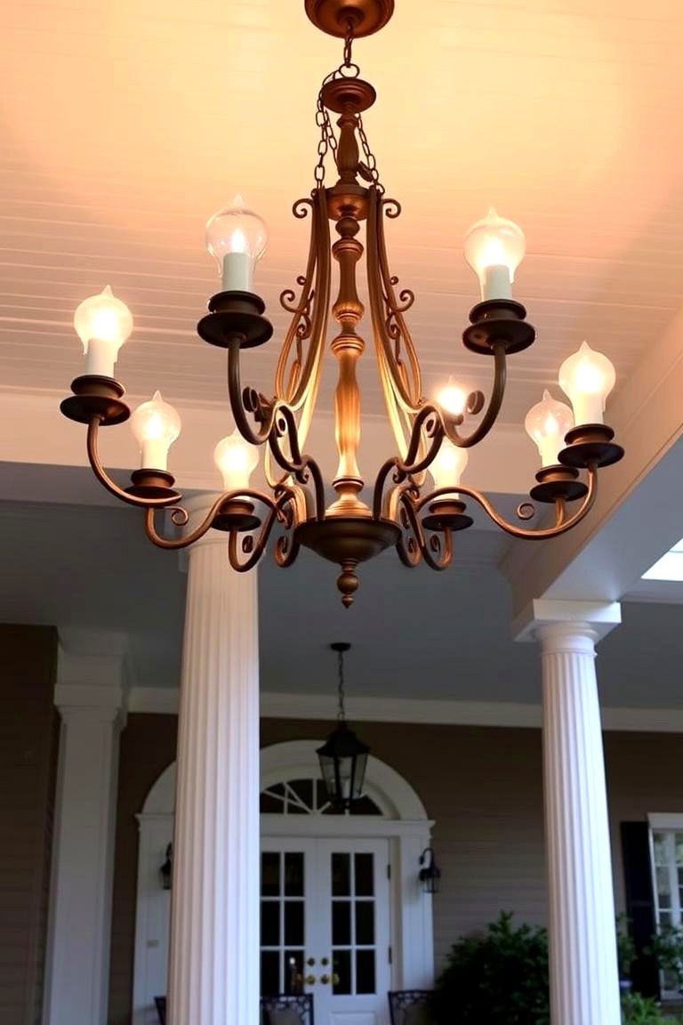 Modern Outdoor Chandeliers - 24 Front Porch Lighting Ideas