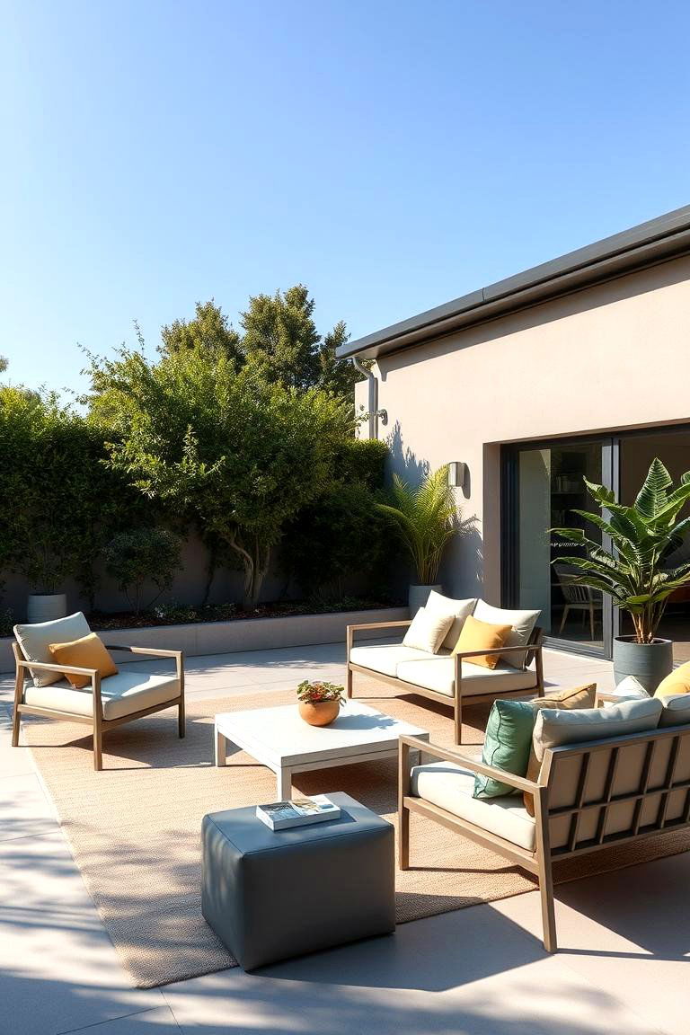 Modern Patio Lounge - 24 Outdoor Seating Ideas