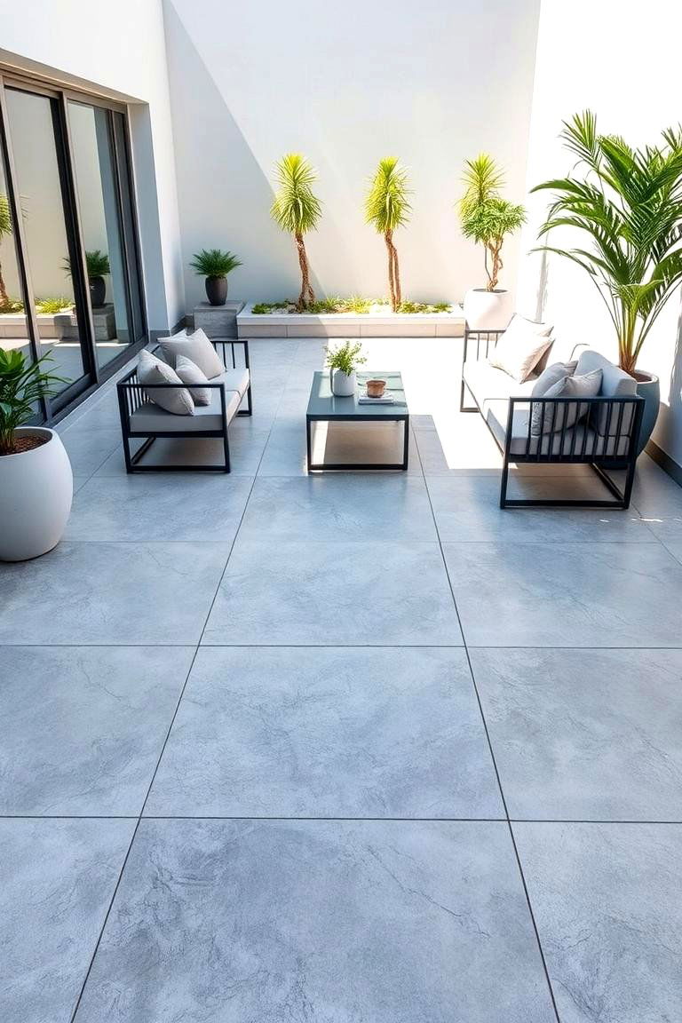 Modern Porcelain Tiles - 24 Patio Flooring Ideas