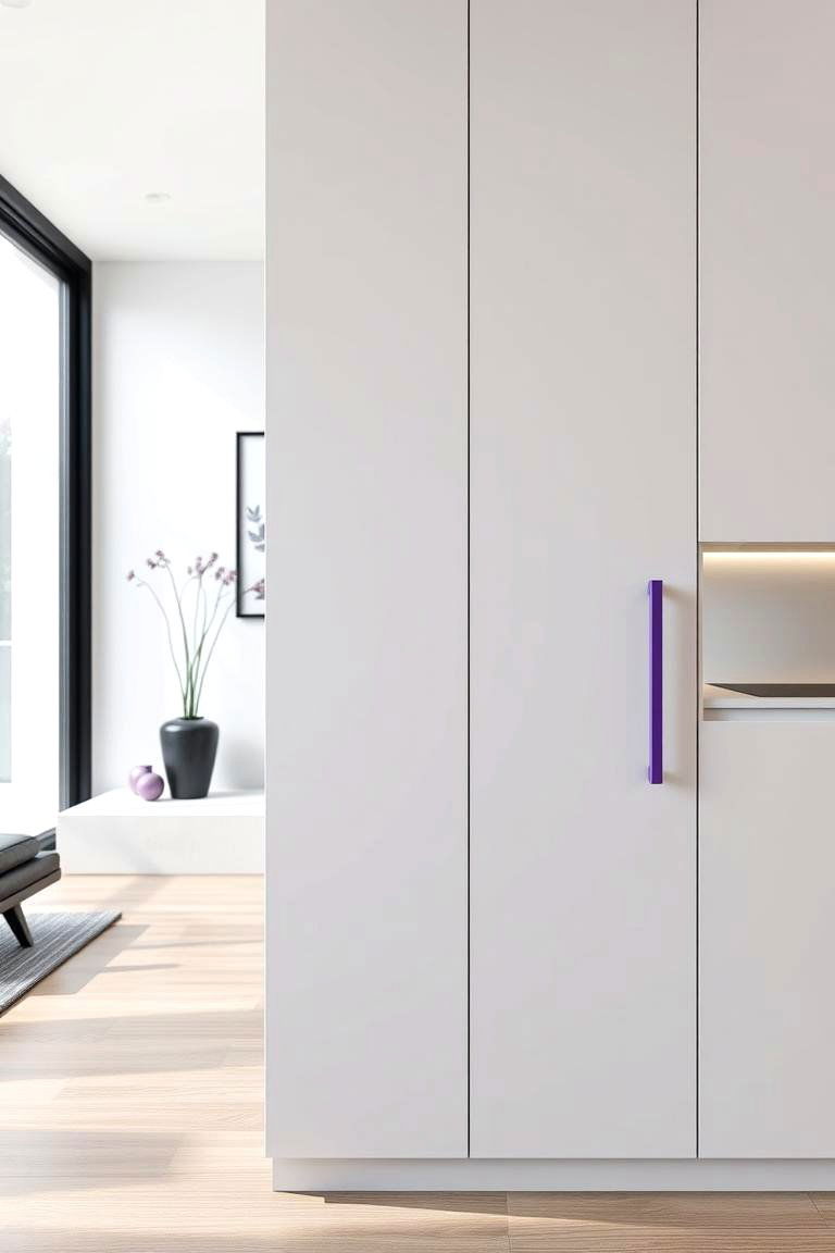 Modern Purple Accent Elements - 24 Purple House Exterior Ideas