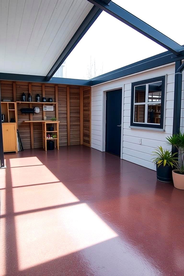 Modern Resin Flooring - 24 Shed Floor Ideas