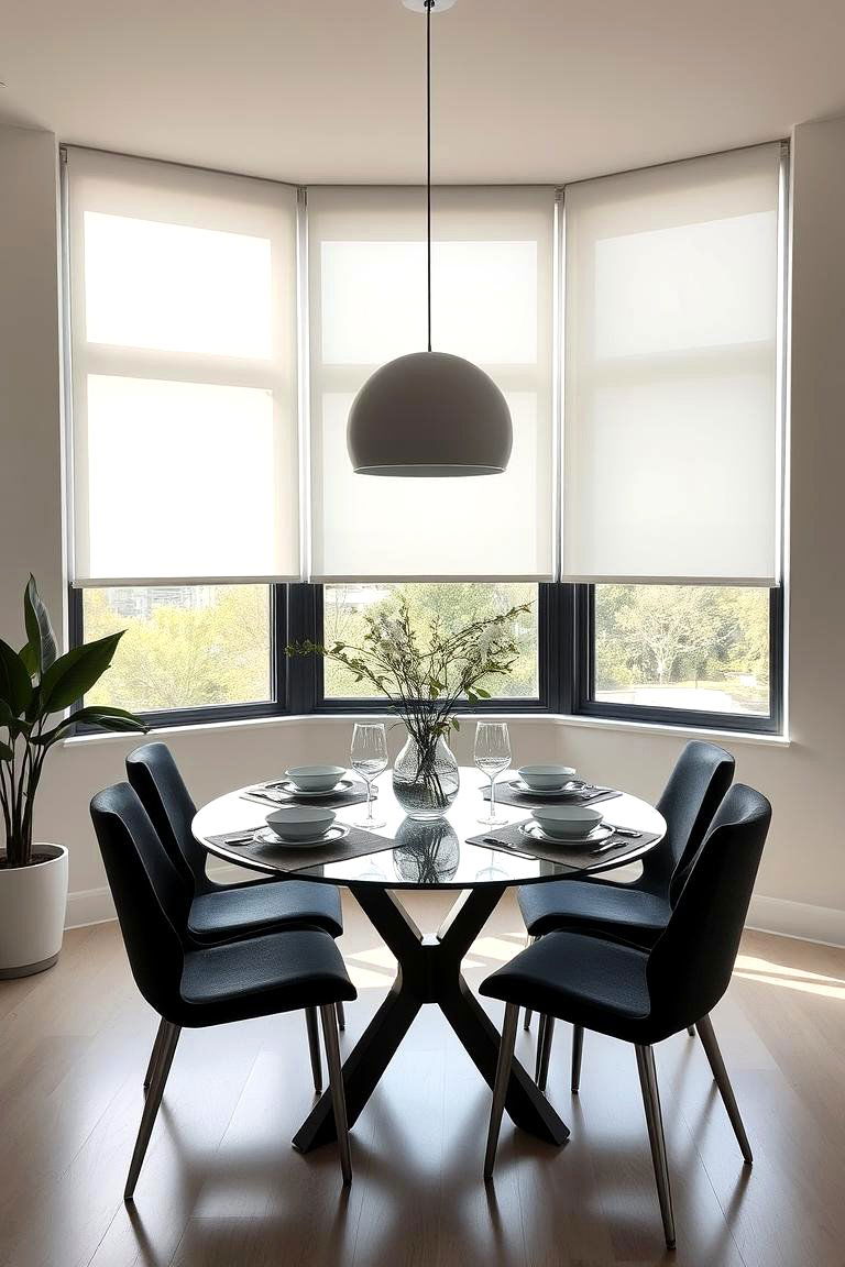 Modern Roller Shades - 24 Dining Room Window Treatments