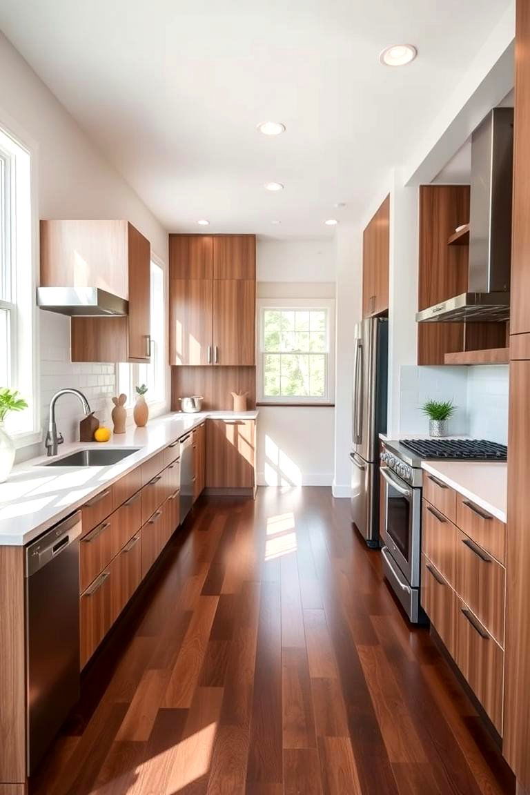 Modern Rustic Charm - 24 Dark Walnut Floors for Rooms