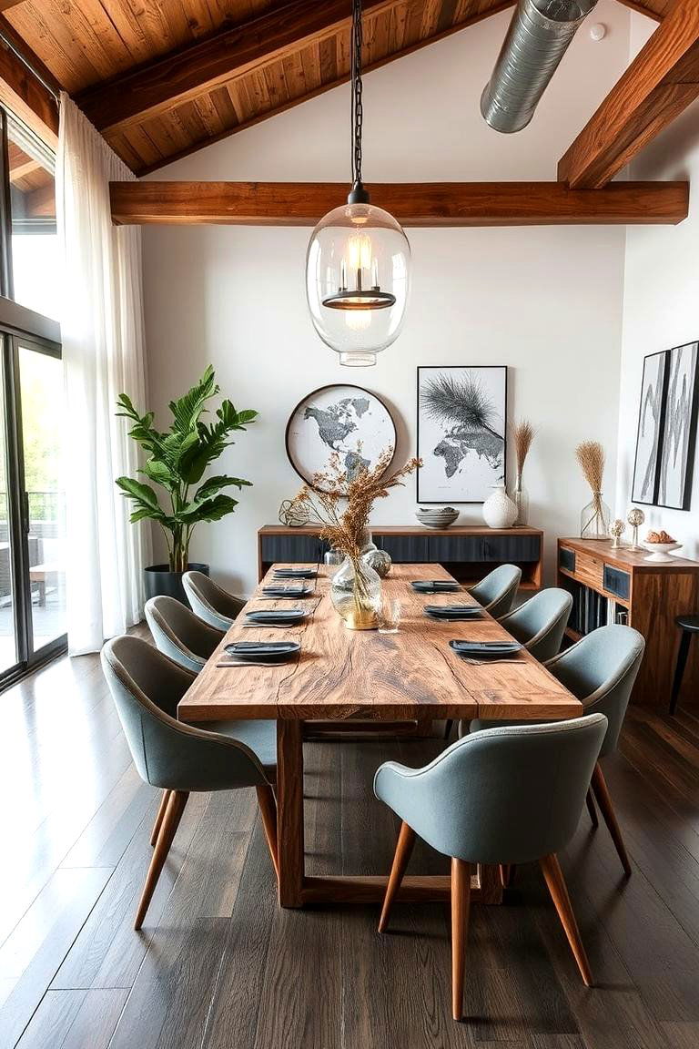 Modern Rustic Dining Room - 24 Dining Room Ideas