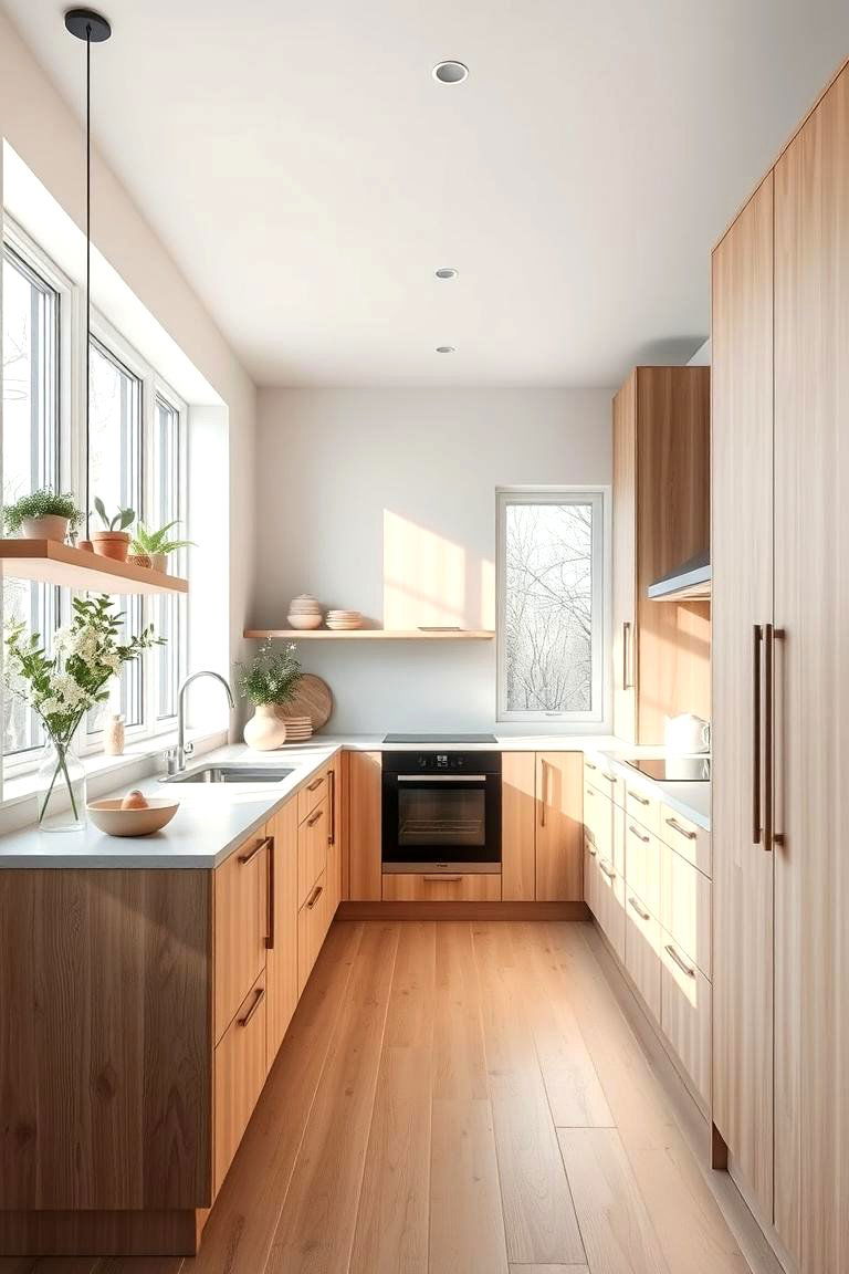 Modern Scandinavian Kitchen Elegance - 24 Kitchens With Light Wood Cabinets