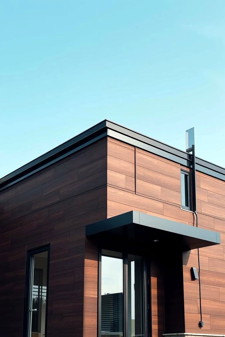 Modern Sophistication in Every Detail - 24 Dark Brown House With Black Trim