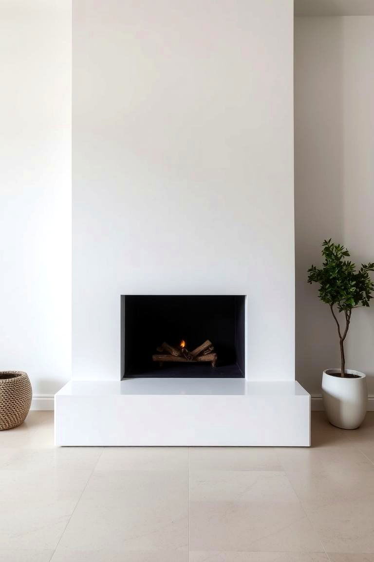 Modern Spanish Minimalist Fireplace - 24 Spanish Style Fireplace Ideas