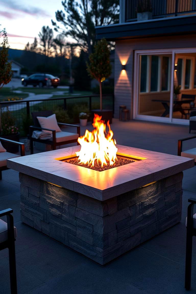 Modern Stone Fire Pit - 24 Stone Fire Pit Ideas