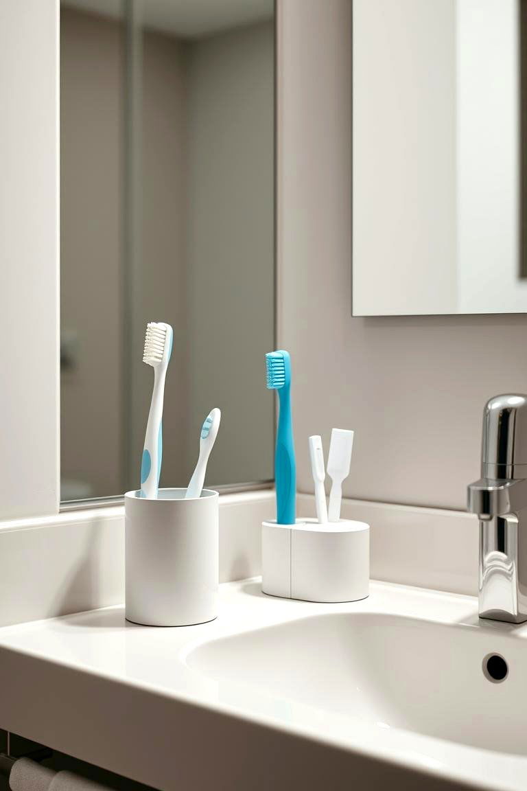 Modern Toothbrush Holders - 24 Dorm Bathroom Ideas