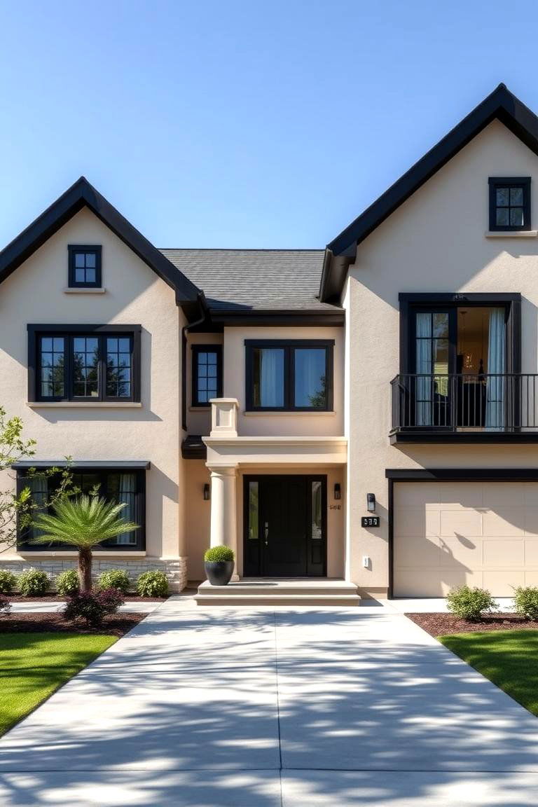 Modern Twist on Classic Designs - 24 beige and black house exterior ideas