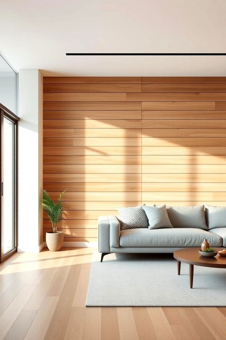 Modern Wood Slats - 24 Wood Accent Wall Ideas