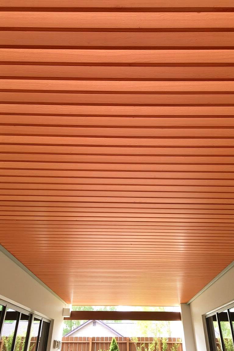 Modern Wooden Slats - 24 patio ceiling ideas
