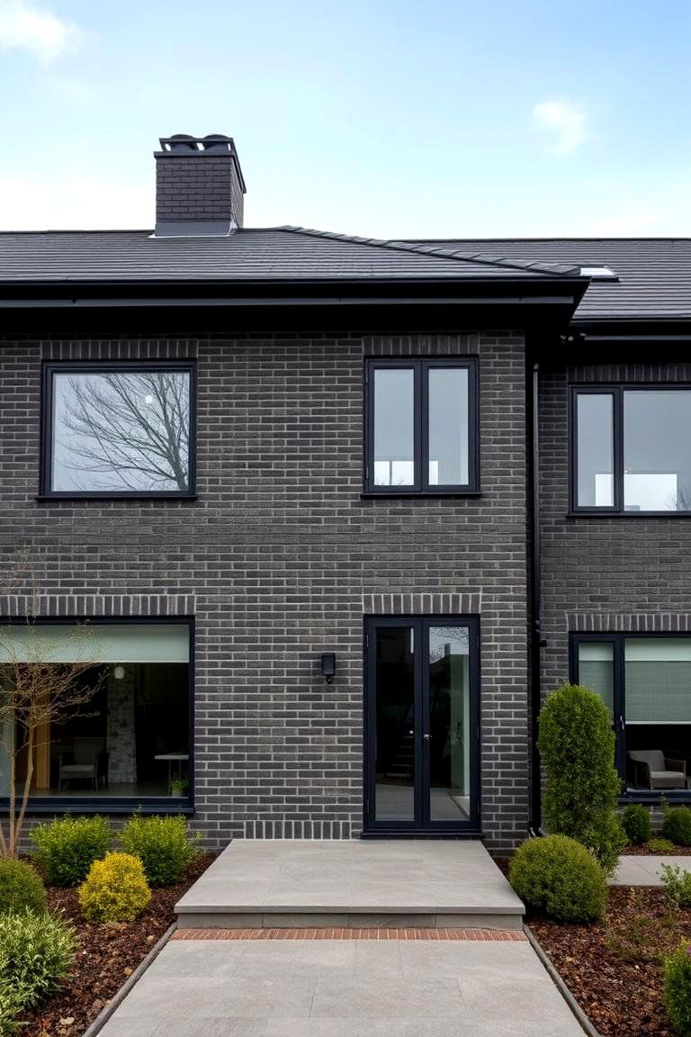 Modernizing Traditional Brick Homes - 24 Painted Brick Houses