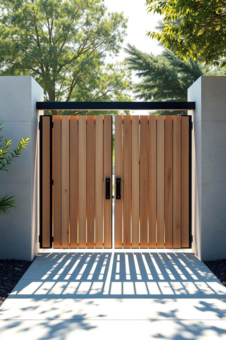 Modular Contemporary Gate System - 24 Deck Gate Ideas