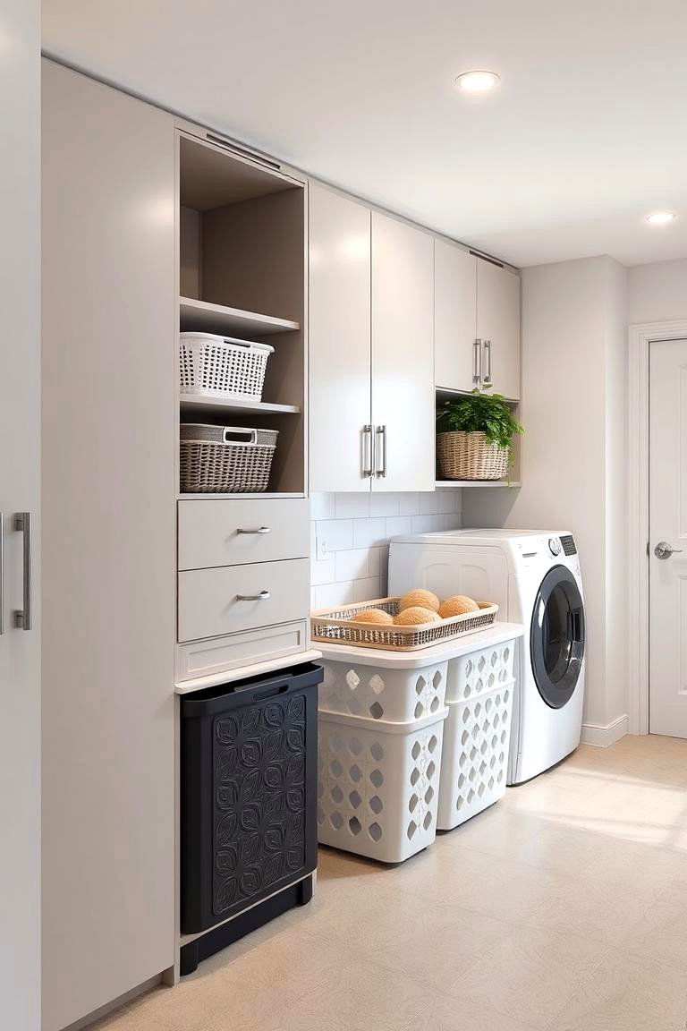 Modular Laundry Basket Systems - 24 Laundry Basket Storage Ideas