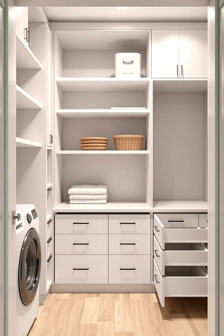 Modular Laundry Closet Design - 24 Laundry Closet Ideas
