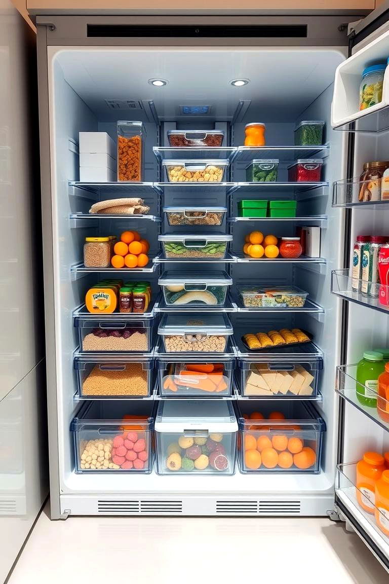 Modular Organizers - 24 Fridge Organization Ideas