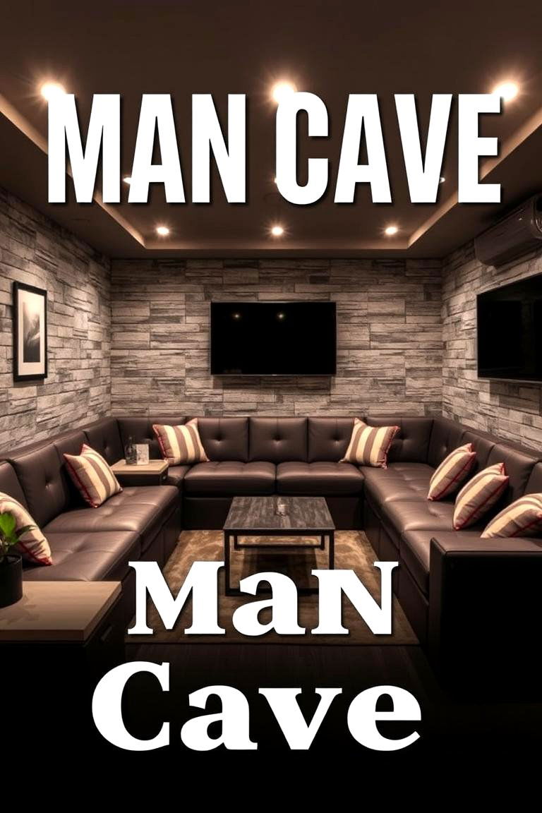 Modular Seating Versatility - 24 Man Cave Seating Ideas