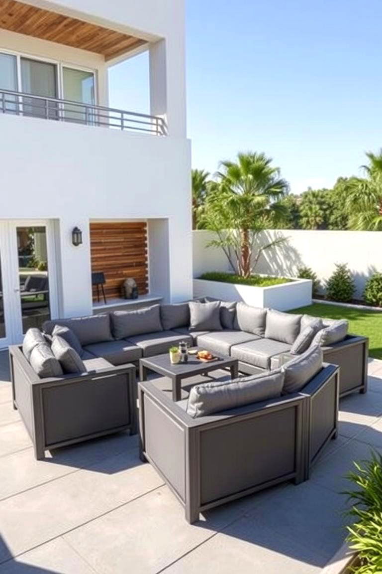 Modular Seating for Flexibility - 24 Mid-century Modern Patio Ideas